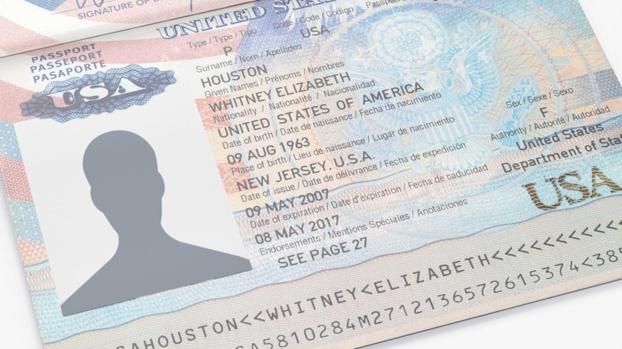 USA Passports Collection 3D model