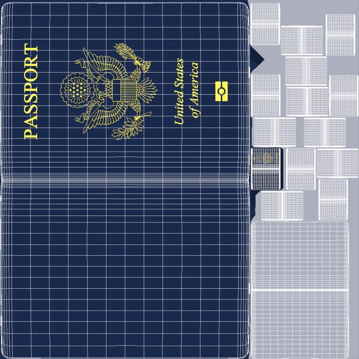 USA Passports Collection 3D model