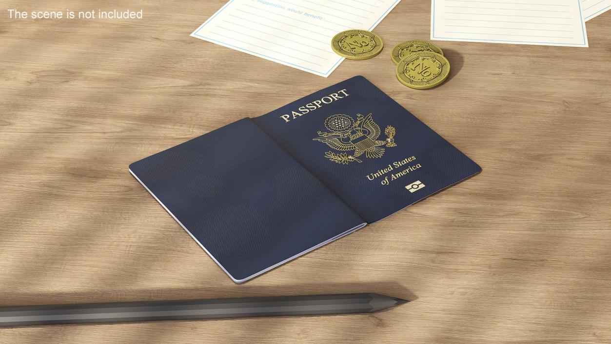 USA Passports Collection 3D model