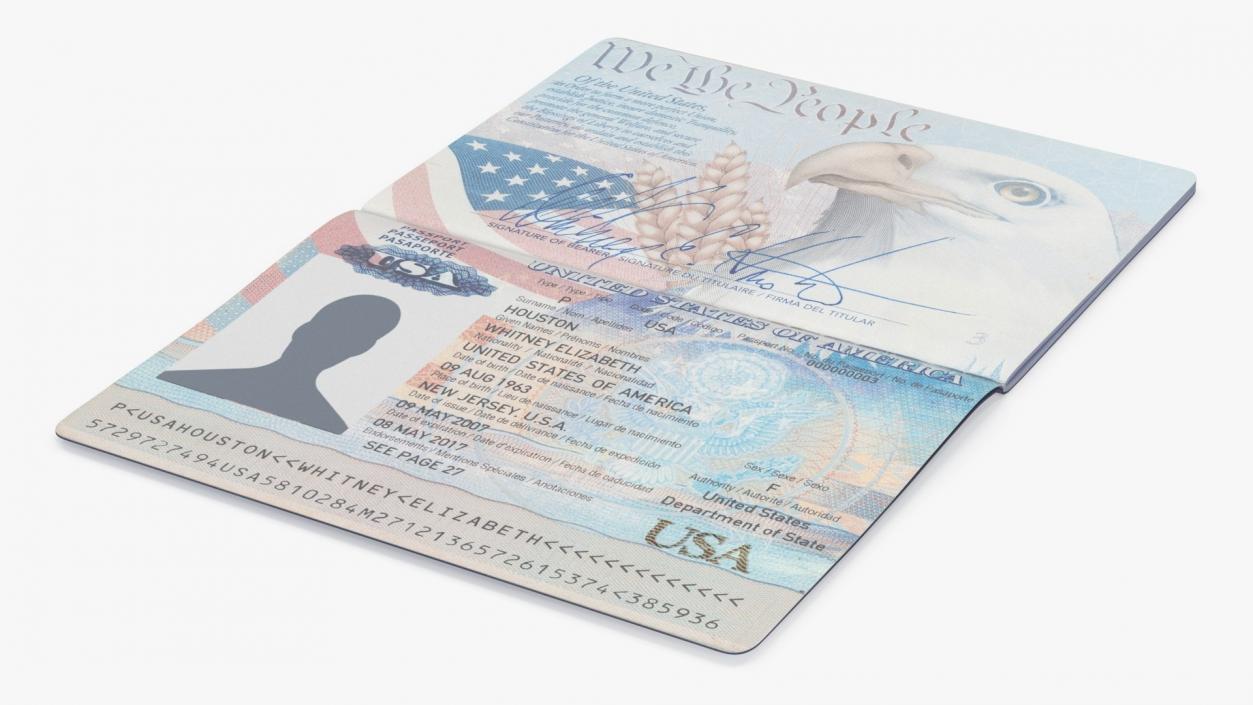 USA Passports Collection 3D model