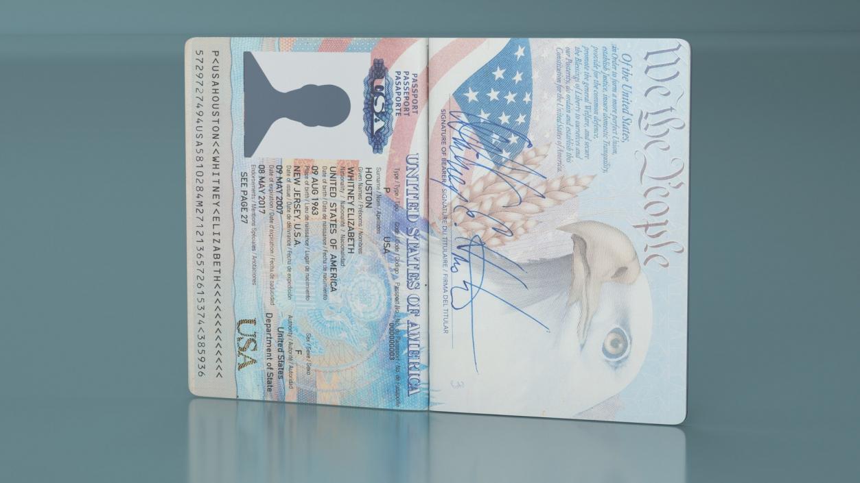 USA Passports Collection 3D model