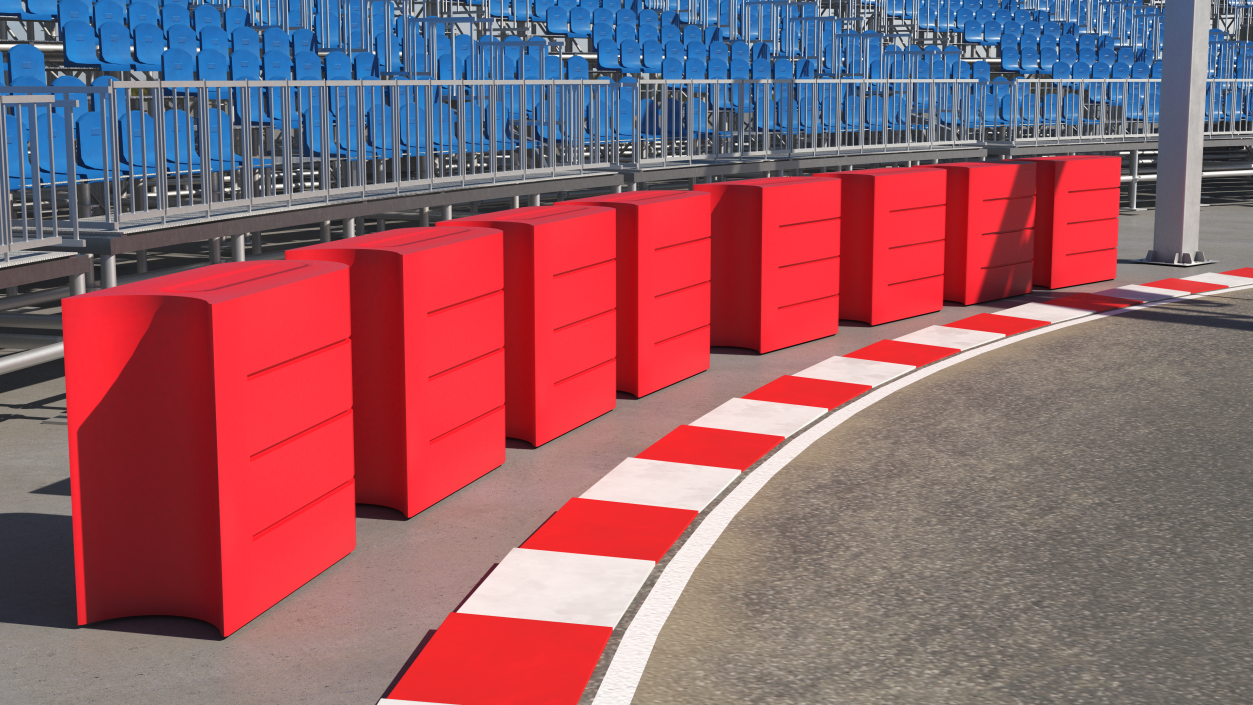 3D Pit Wall Barrier Roadblock