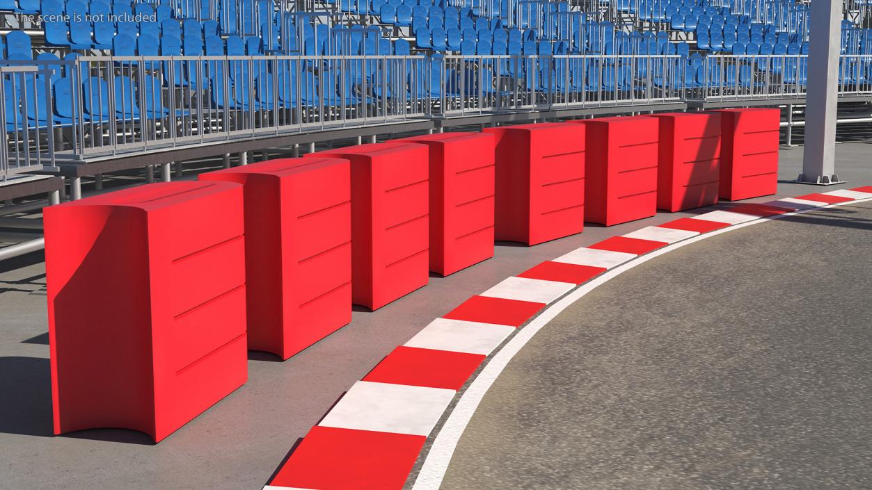 3D Pit Wall Barrier Roadblock