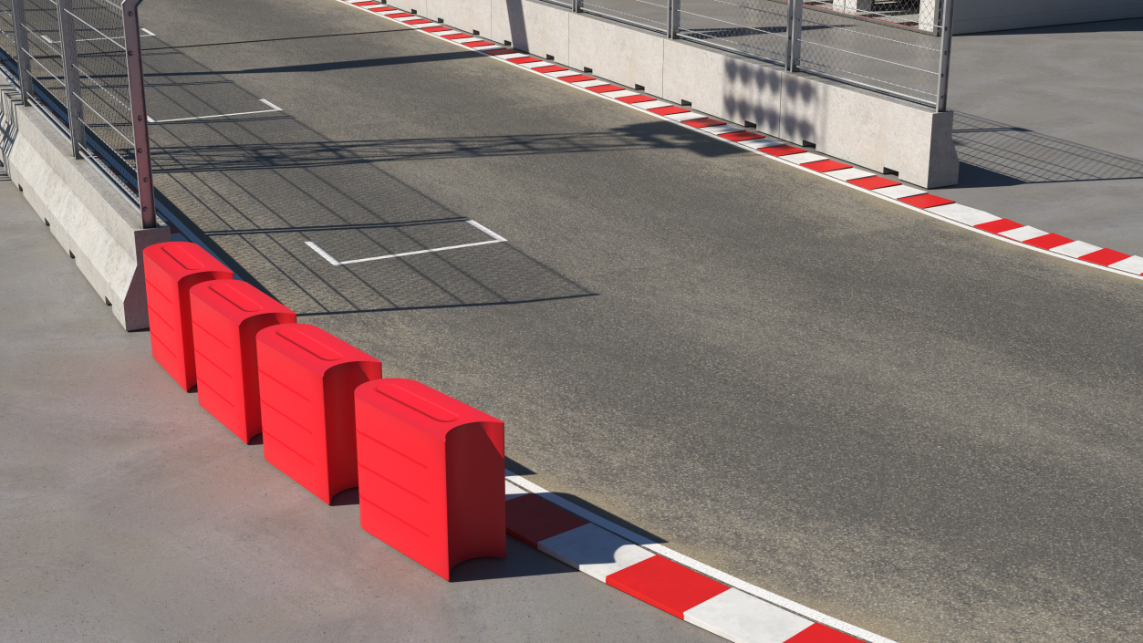 3D Pit Wall Barrier Roadblock