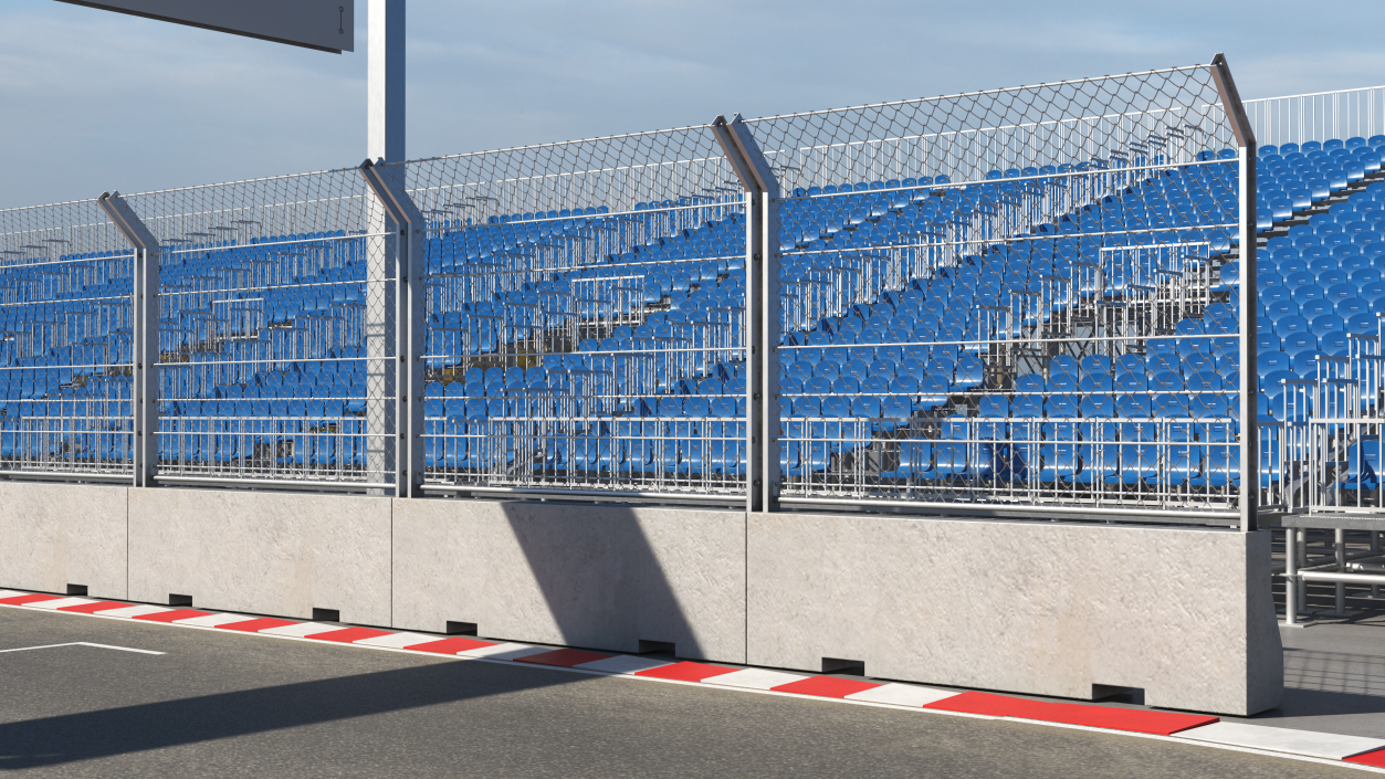 3D Pit Wall Barrier Roadblock