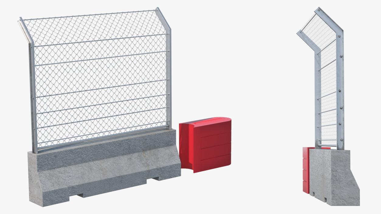 3D Pit Wall Barrier Roadblock