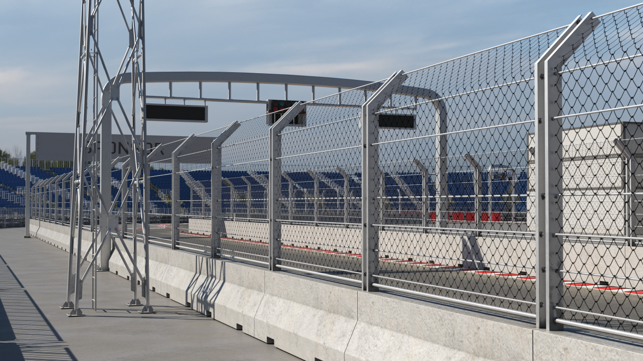 3D Pit Wall Barrier Roadblock