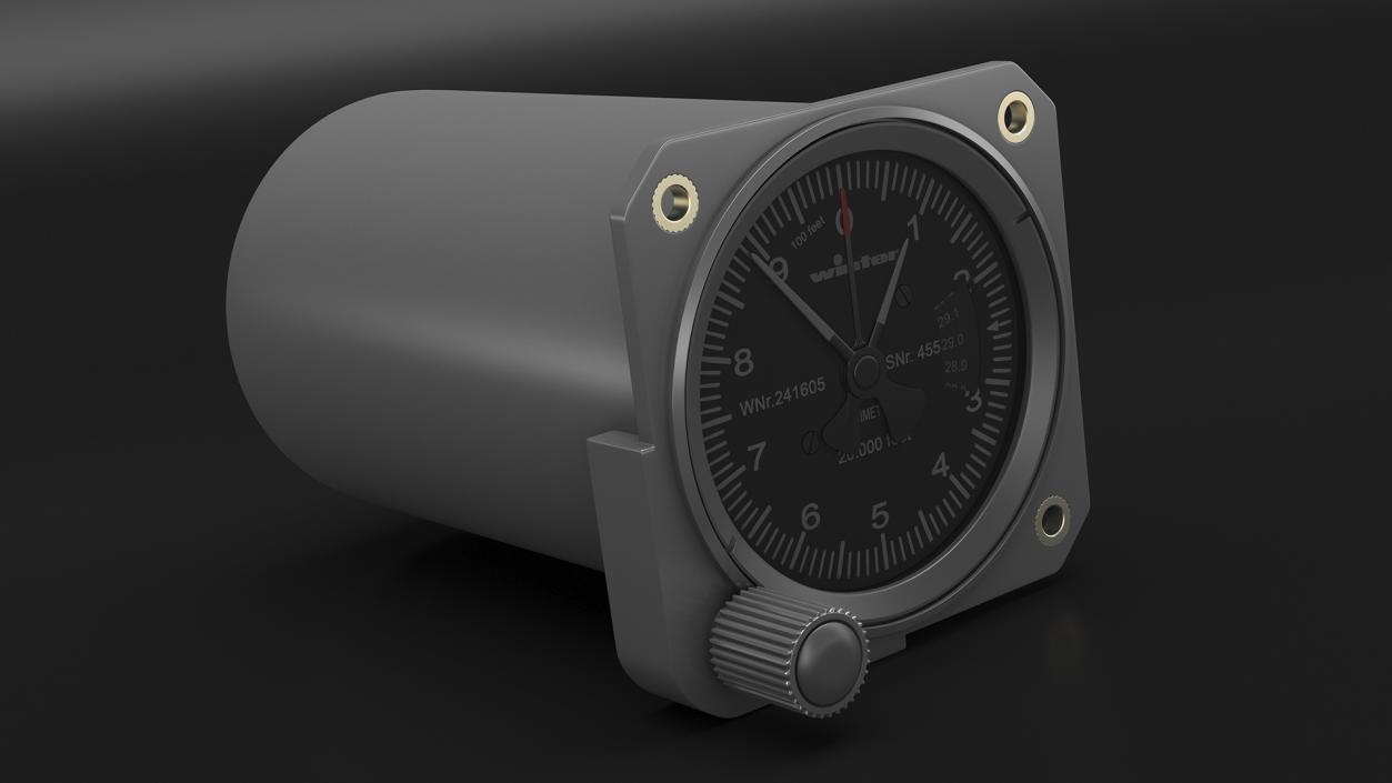 3D Aircraft Altimeter model