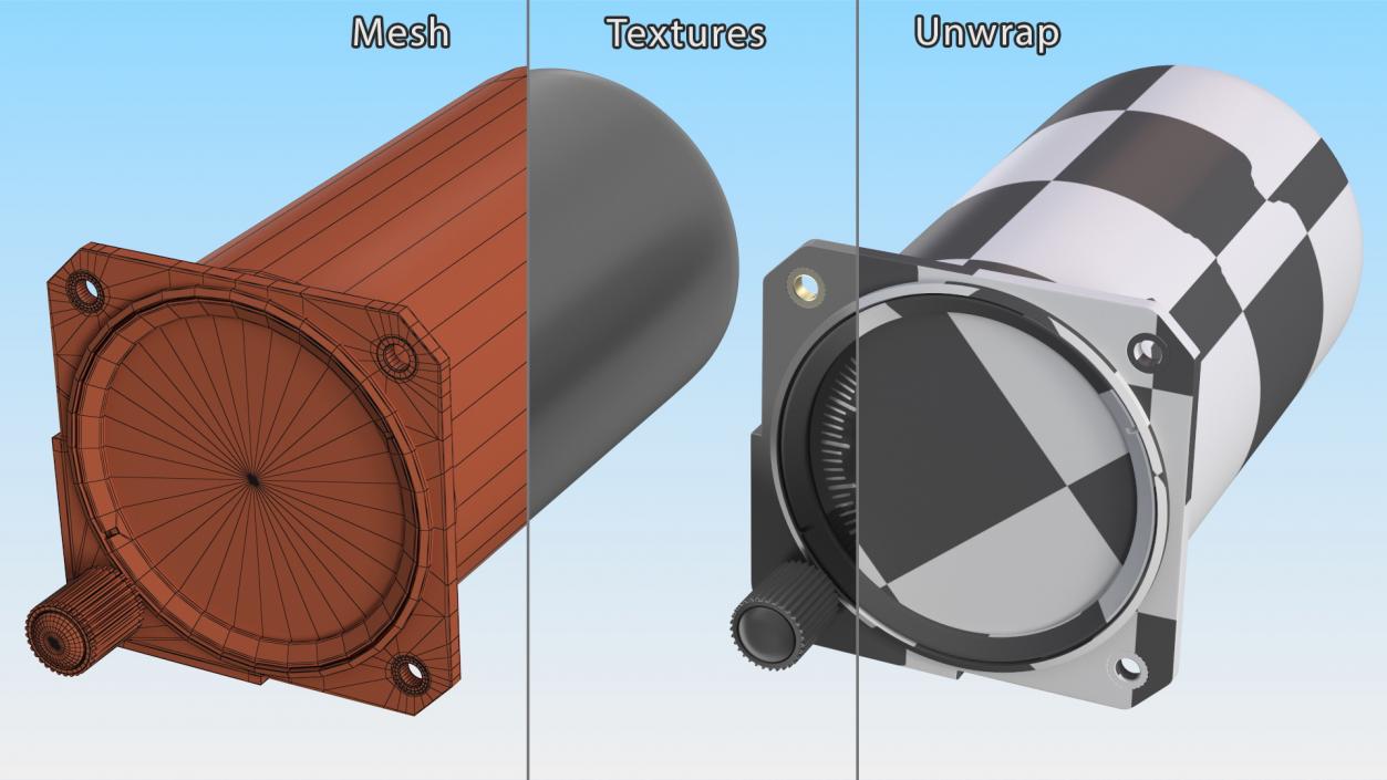 3D Aircraft Altimeter model