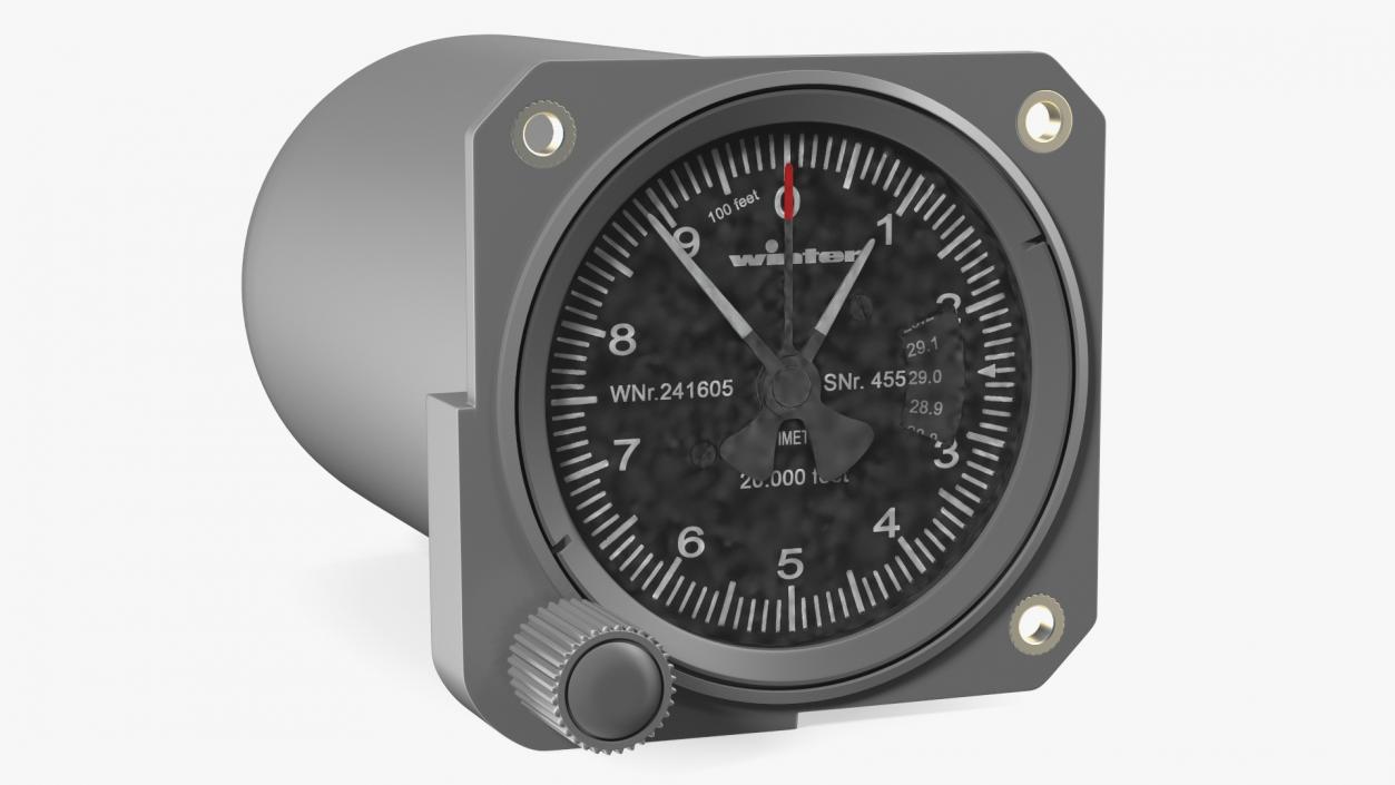 3D Aircraft Altimeter model