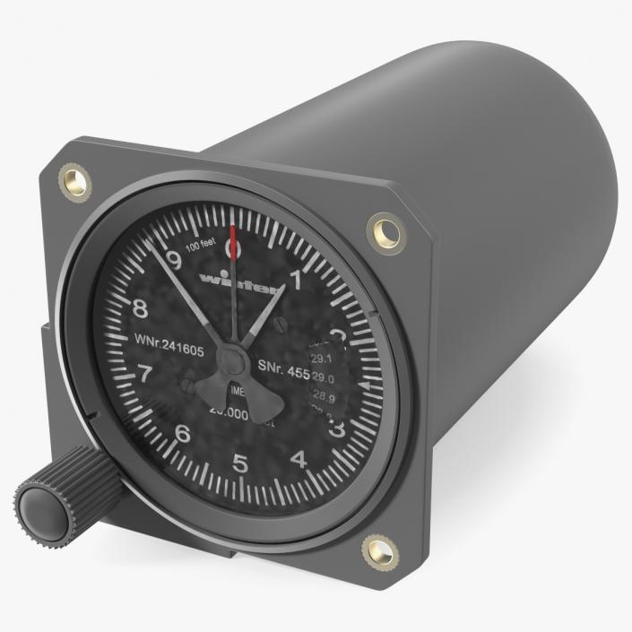 3D Aircraft Altimeter model