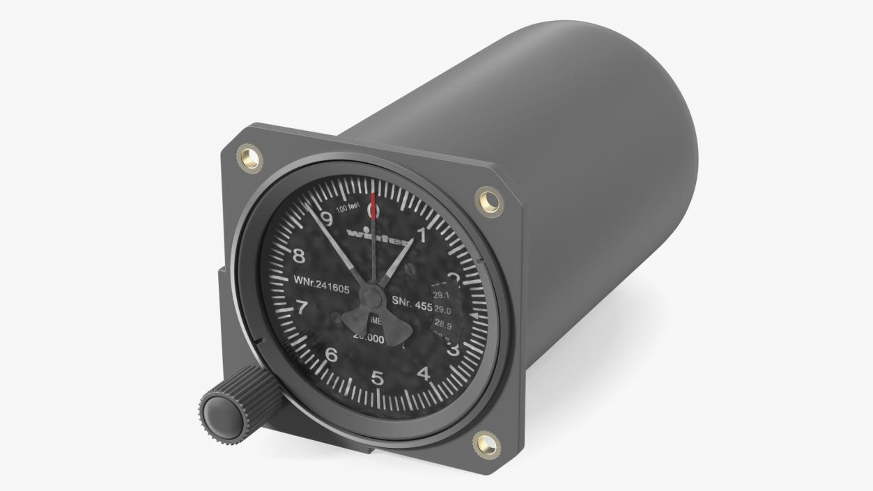 3D Aircraft Altimeter model