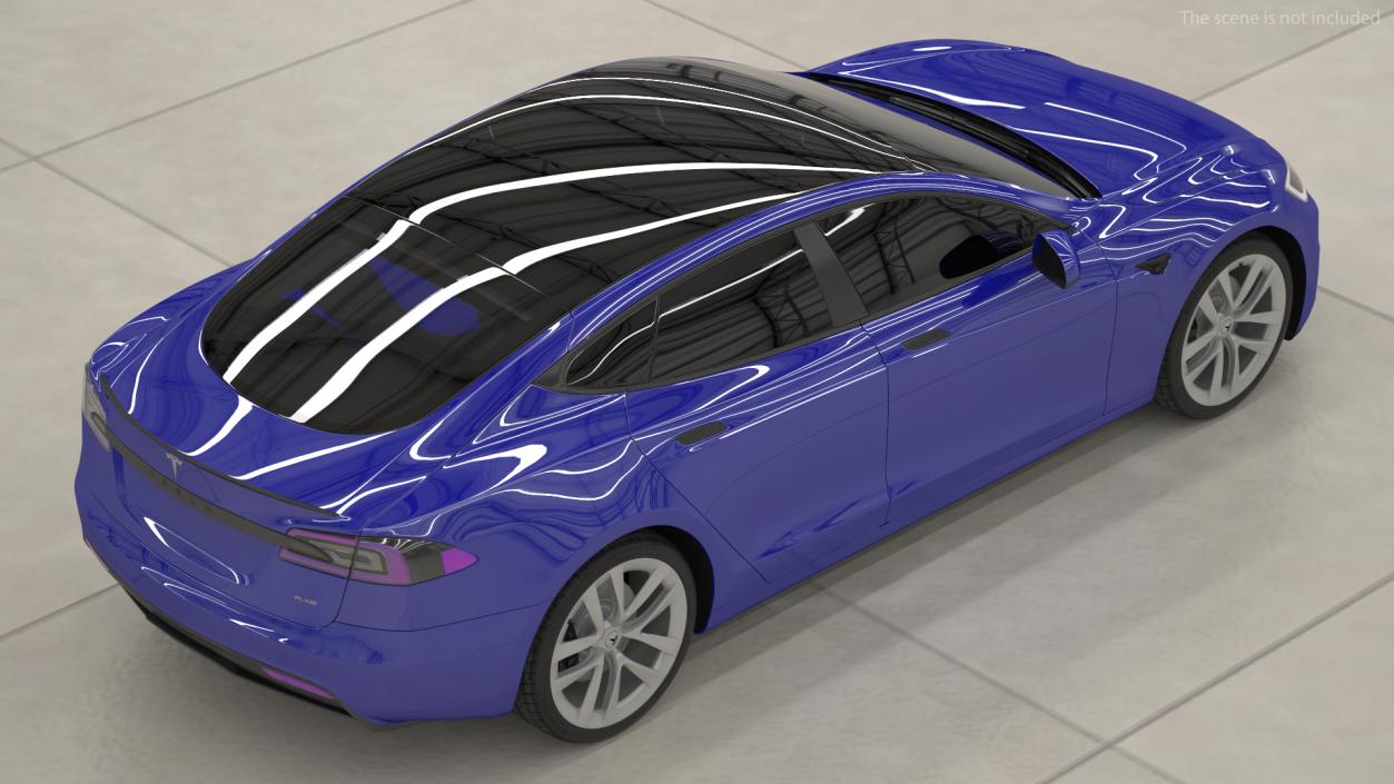 3D Tesla Model S Plaid Exterior Only model