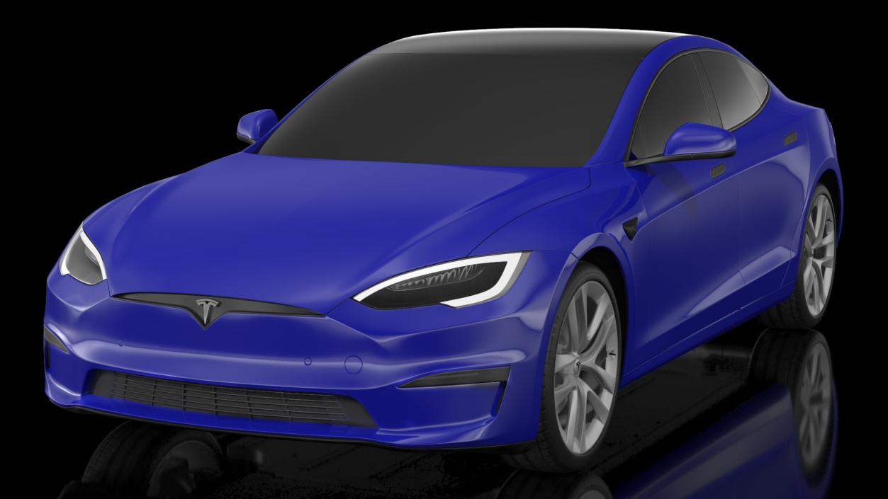 3D Tesla Model S Plaid Exterior Only model