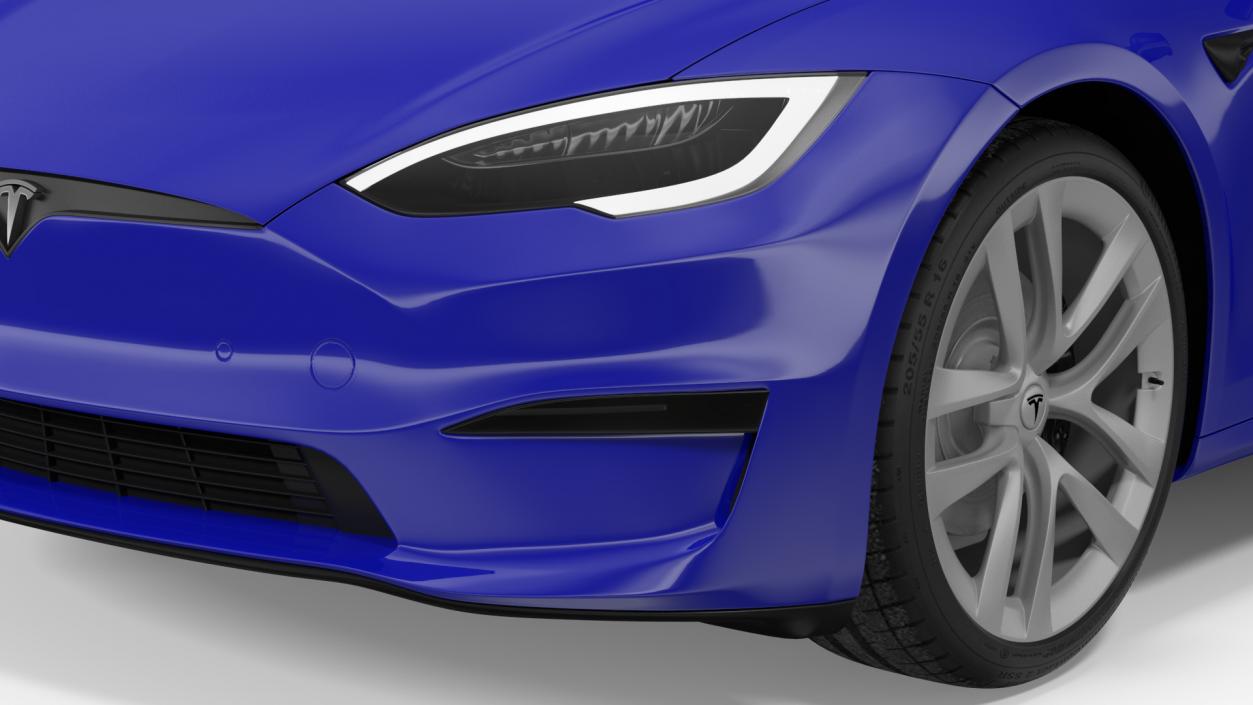 3D Tesla Model S Plaid Exterior Only model