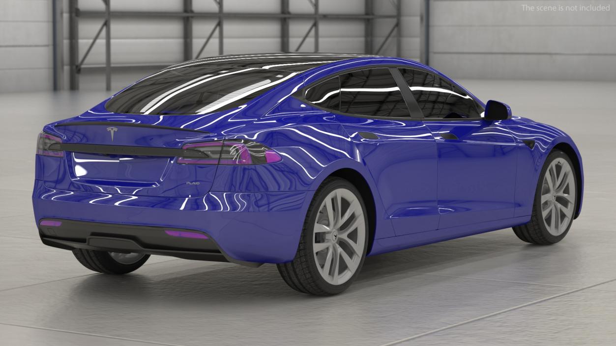 3D Tesla Model S Plaid Exterior Only model