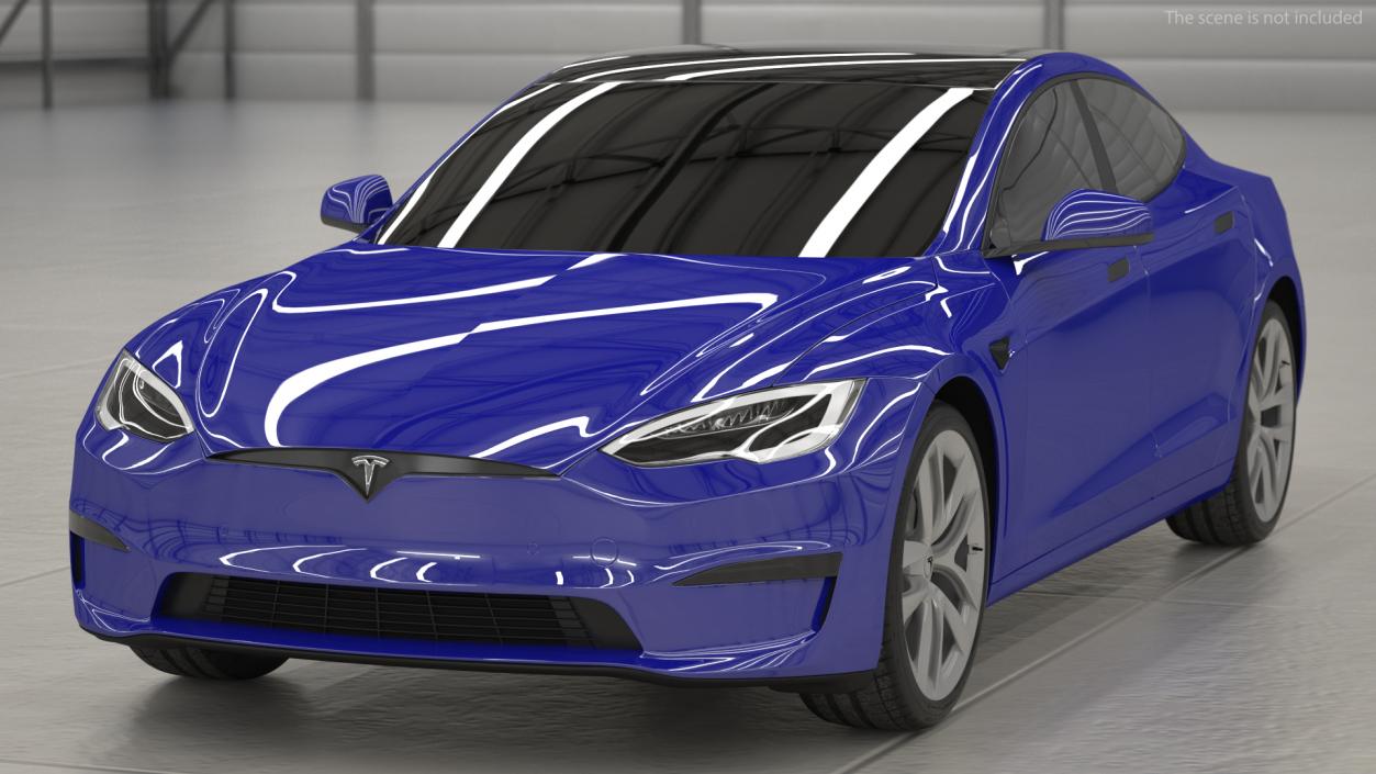 3D Tesla Model S Plaid Exterior Only model