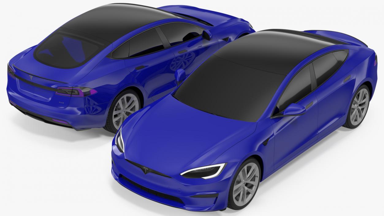 3D Tesla Model S Plaid Exterior Only model