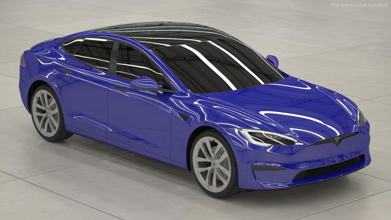 3D Tesla Model S Plaid Exterior Only model