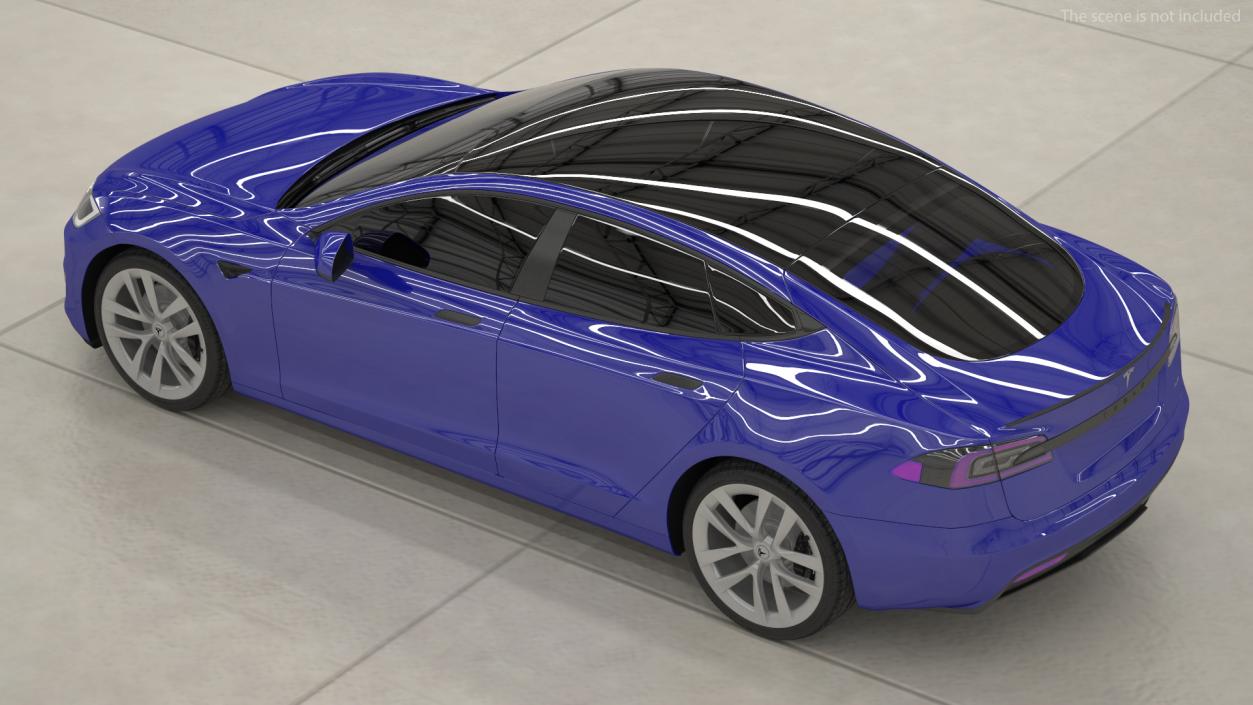 3D Tesla Model S Plaid Exterior Only model