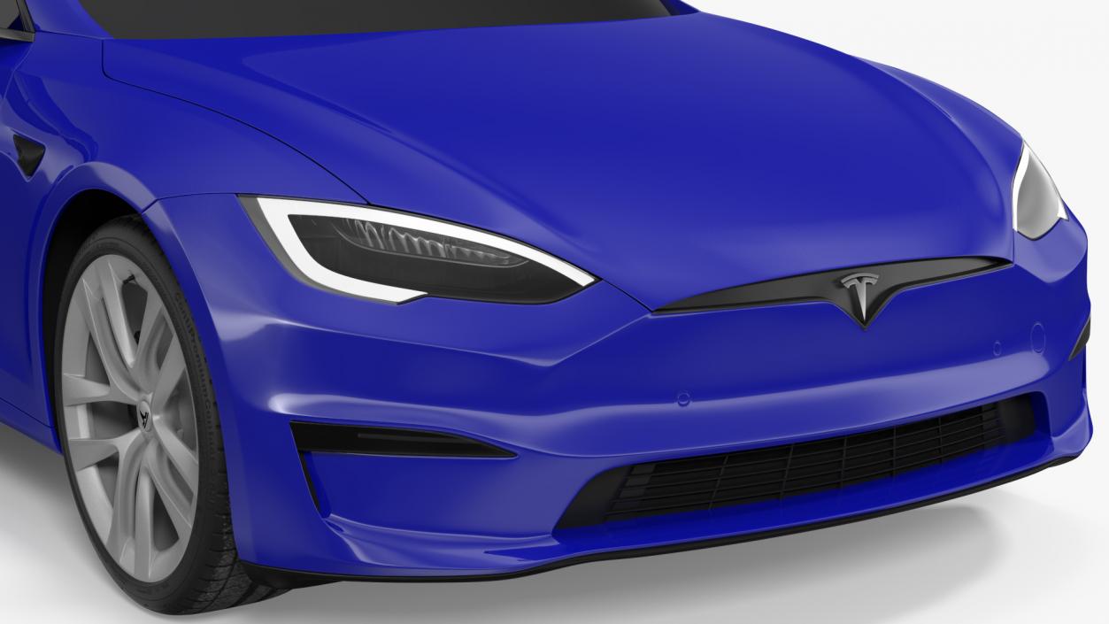 3D Tesla Model S Plaid Exterior Only model