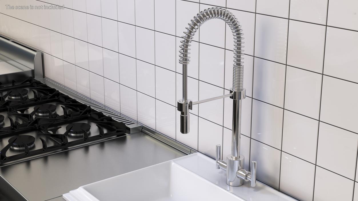 Professional Pullout Kitchen Tap 3D