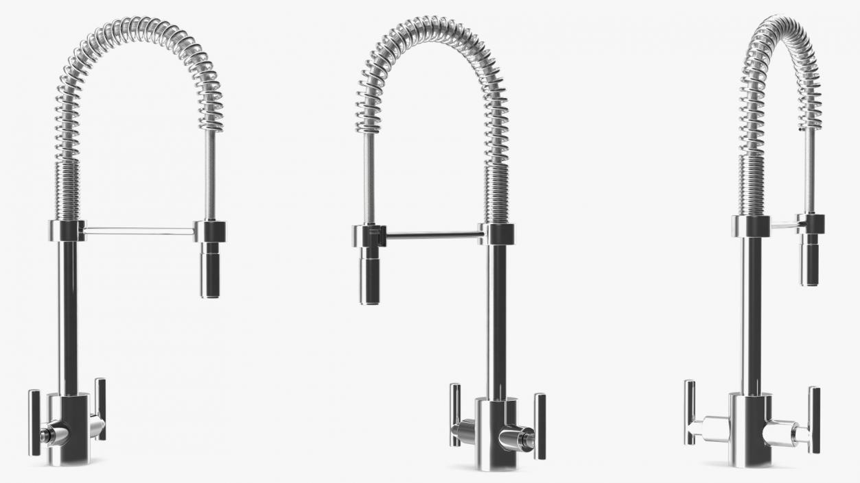 Professional Pullout Kitchen Tap 3D