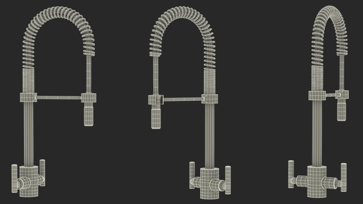 Professional Pullout Kitchen Tap 3D