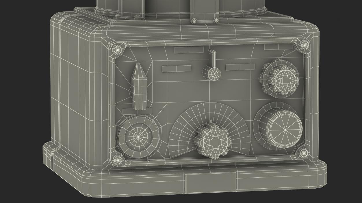 3D Military Direction Finder Antenna model