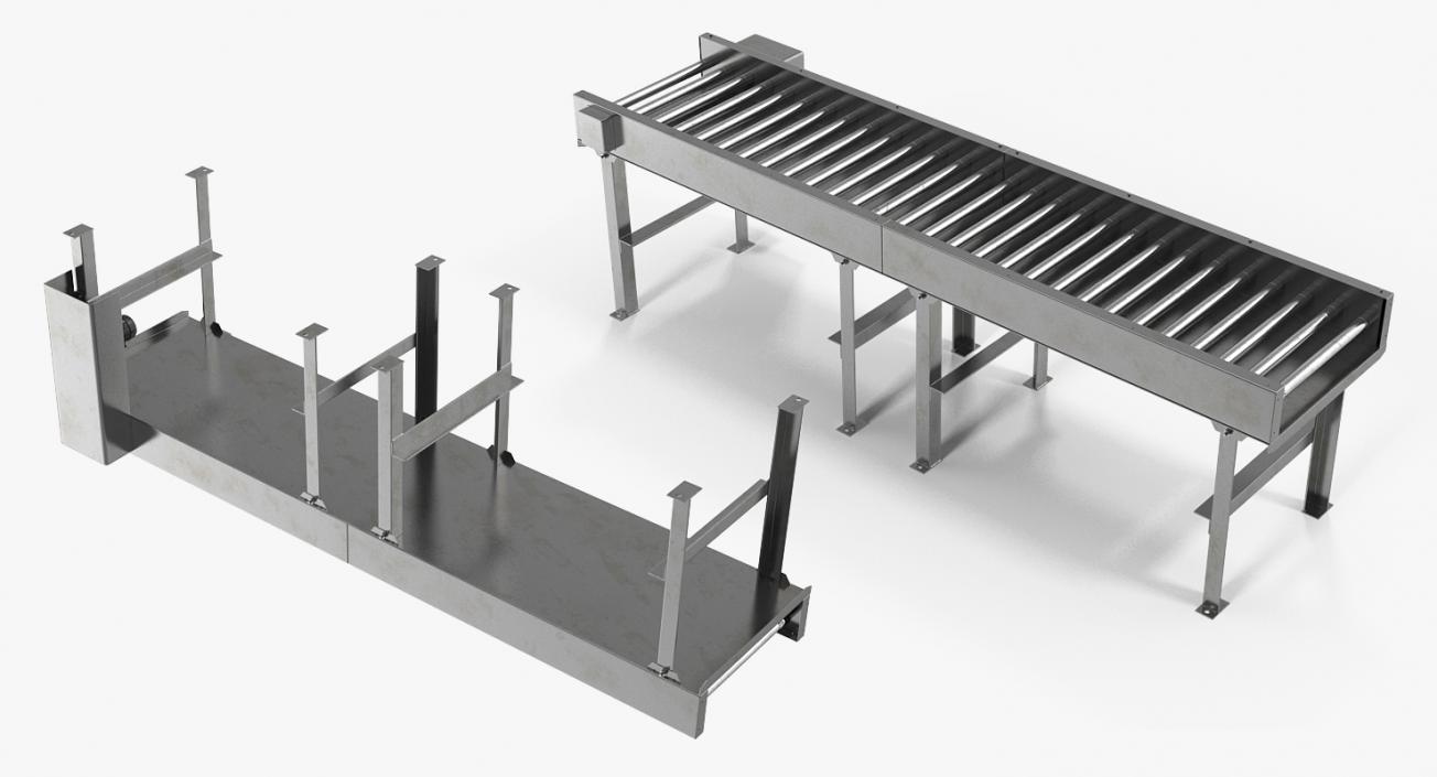 3D Motorised Conveyor Belt model