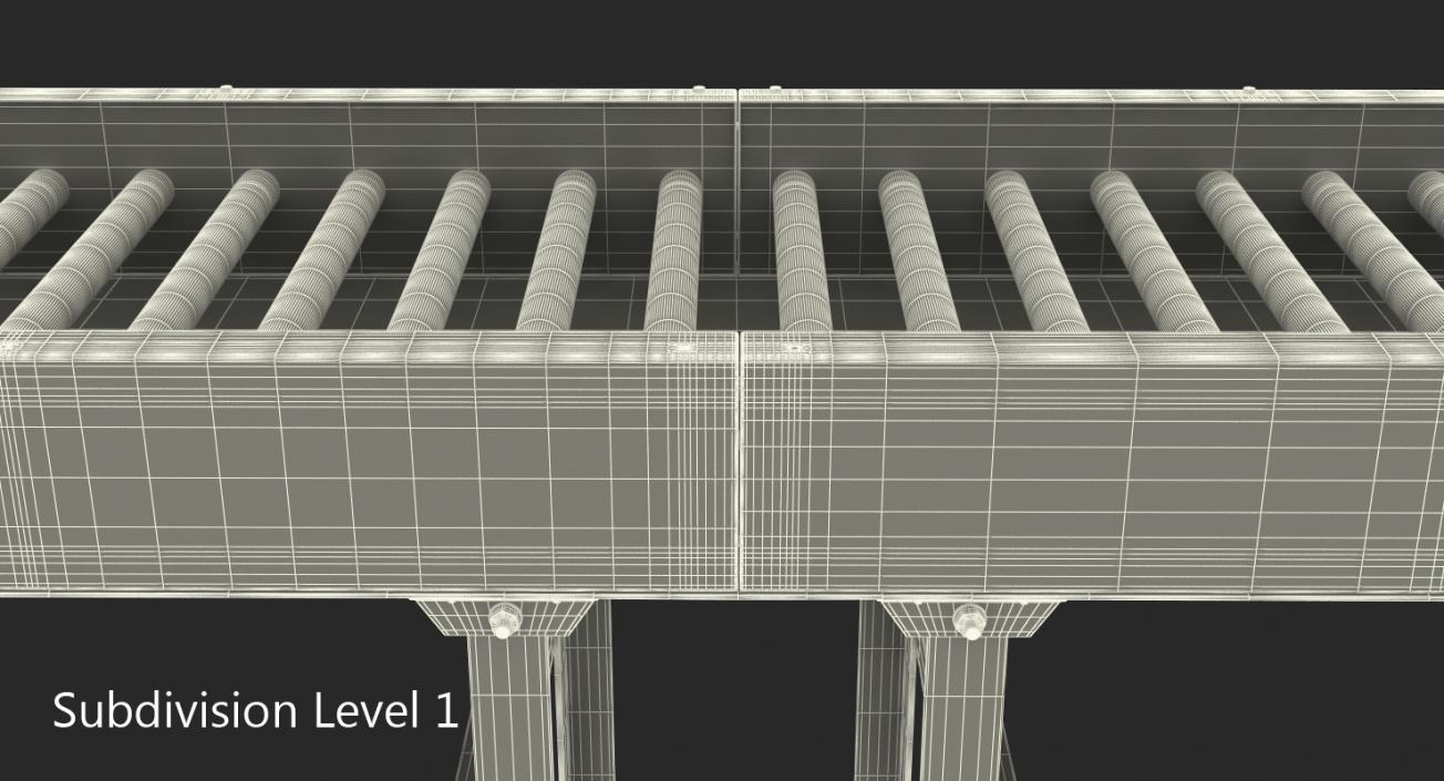 3D Motorised Conveyor Belt model