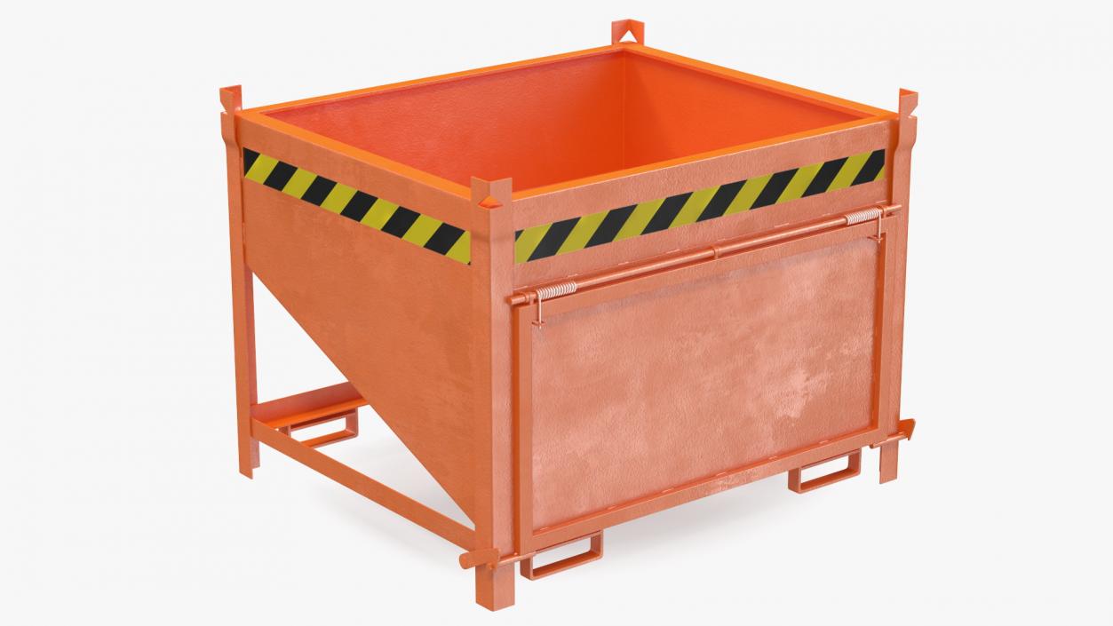 3D model Silo Container with Front Flap