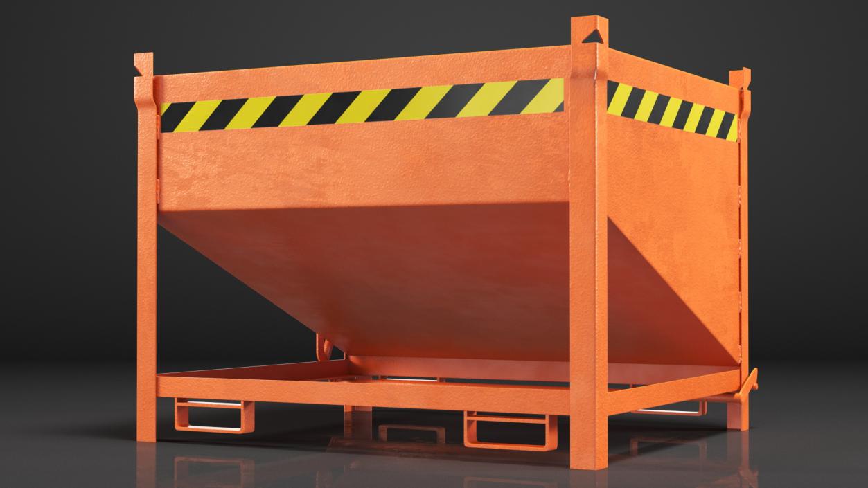 3D model Silo Container with Front Flap