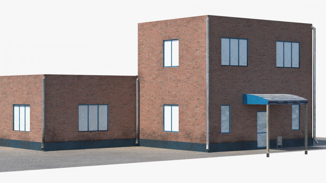 3D Factory Buildings Collection model