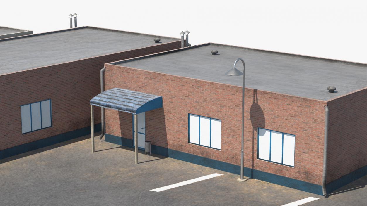 3D Factory Buildings Collection model