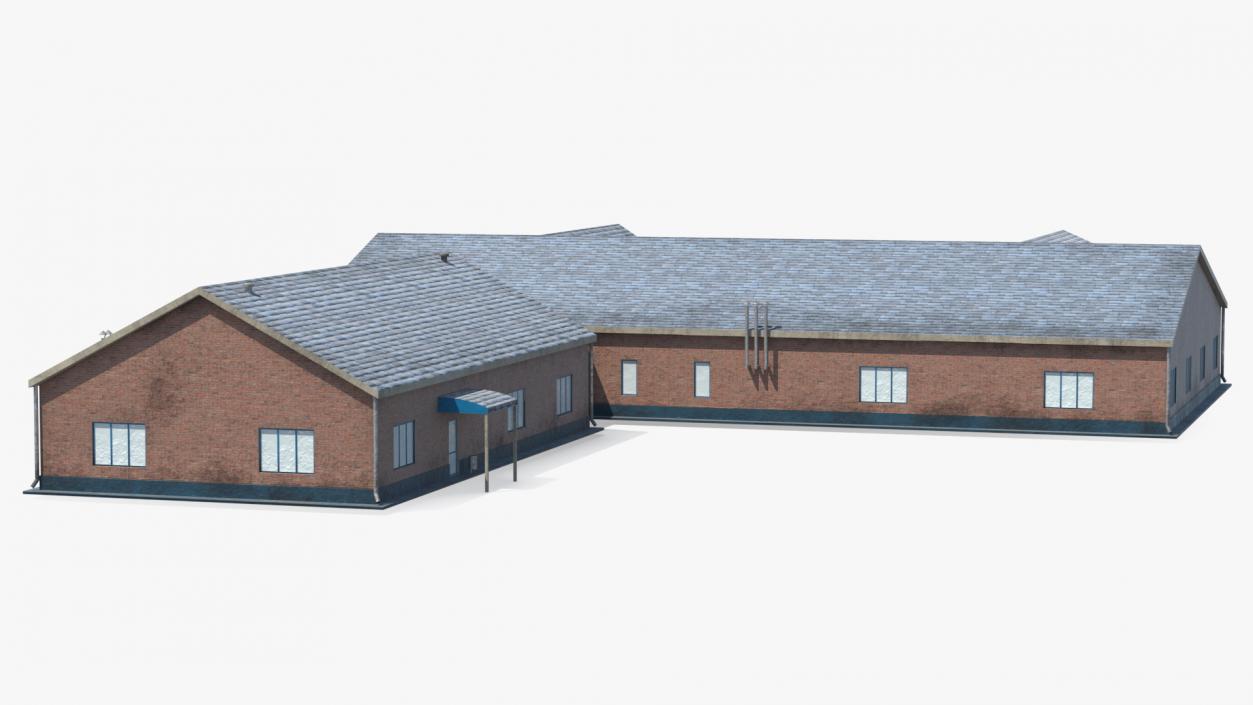 3D Factory Buildings Collection model