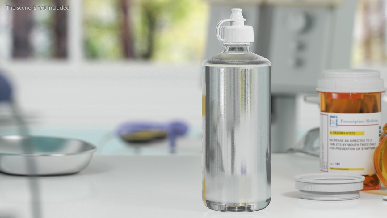 Plastic Bottle For Drops 3D model