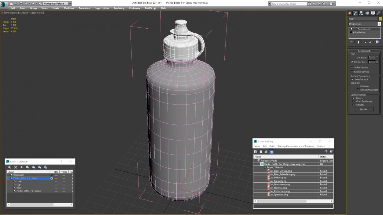 Plastic Bottle For Drops 3D model