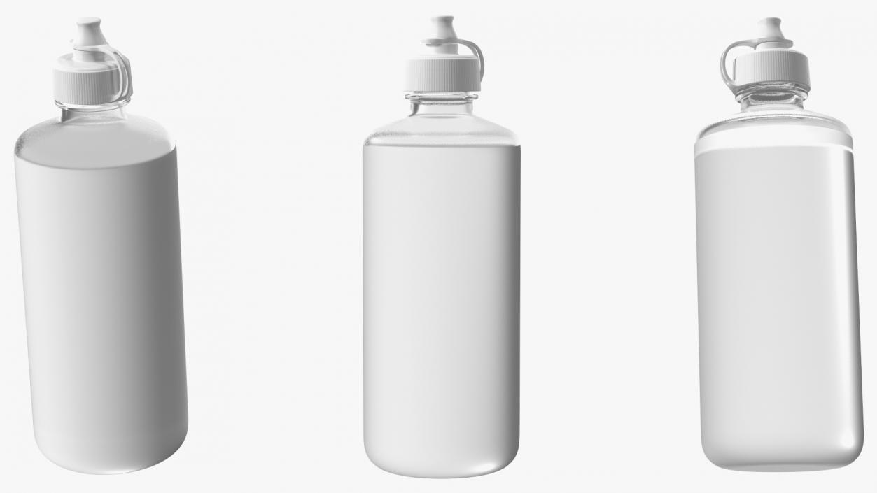 Plastic Bottle For Drops 3D model