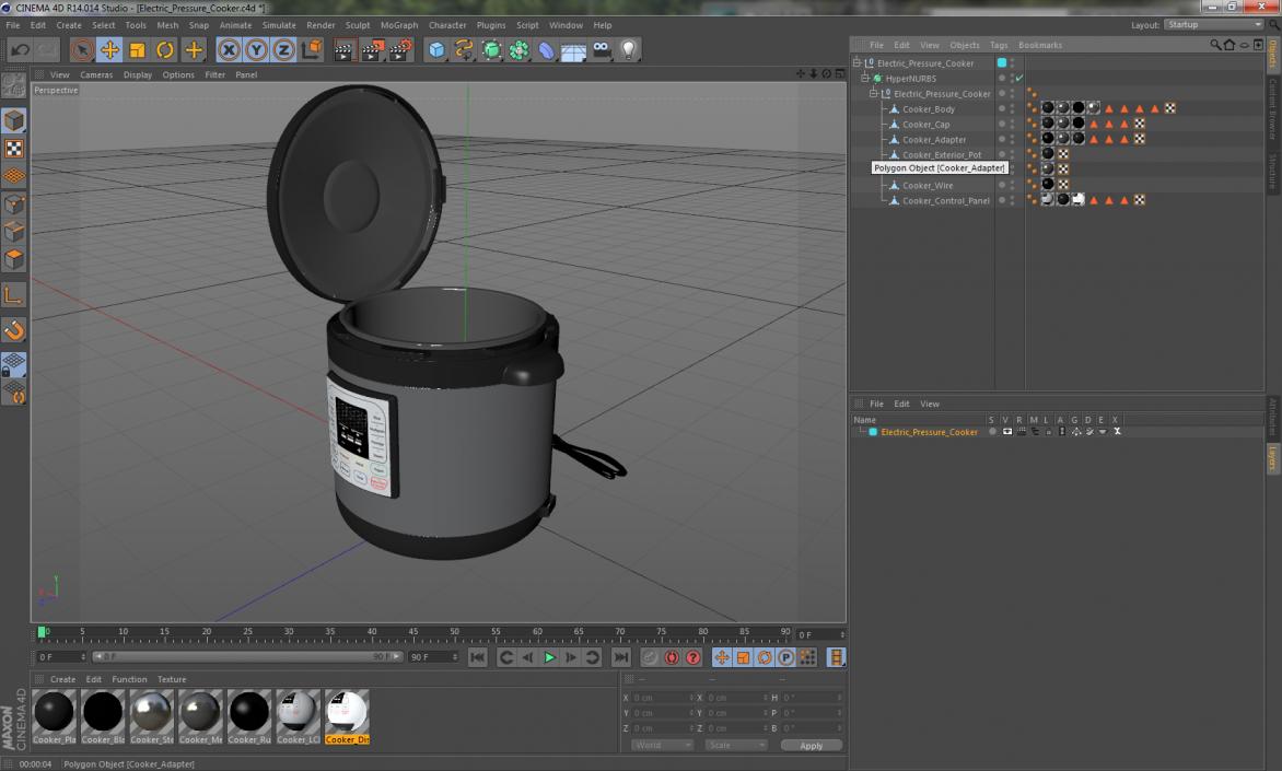 Electric Pressure Cooker 3D model