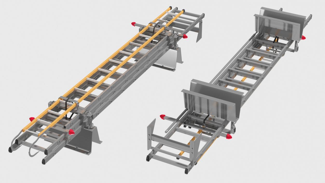 3D Folded Fire Ladder model