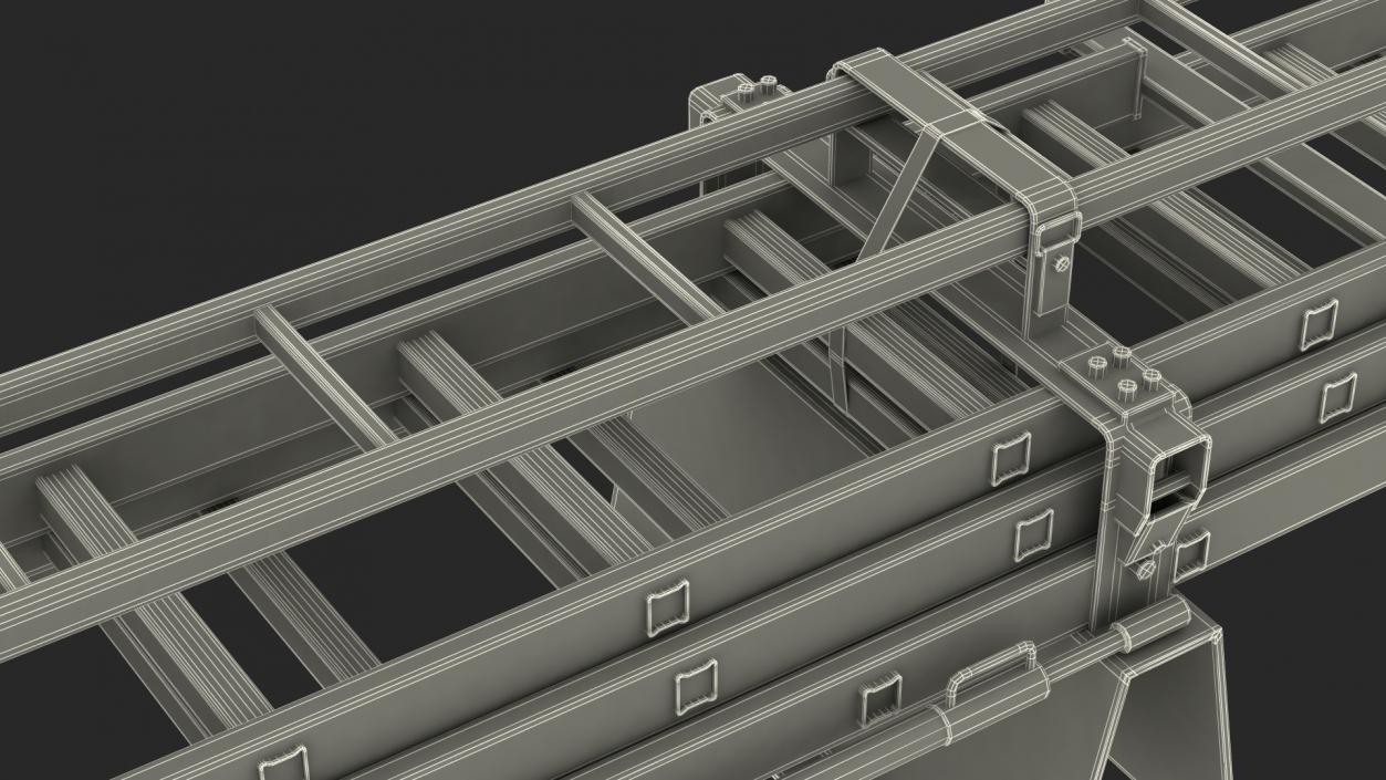 3D Folded Fire Ladder model