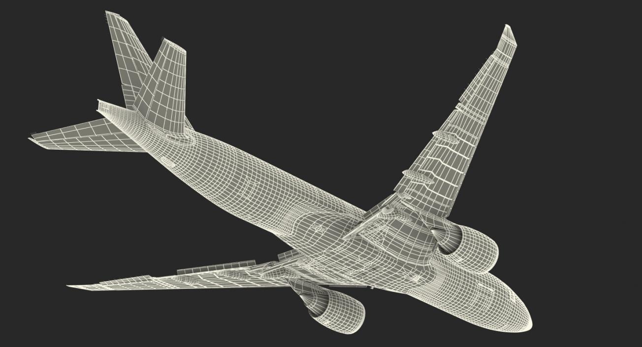 3D model Boeing 777 Freighter Emirates Airlines Rigged