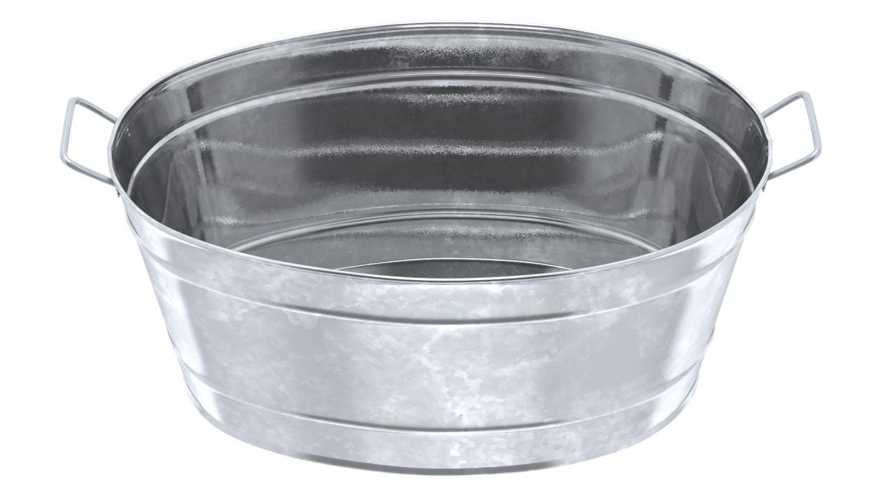 Galvanized Steel  Tub Collection 3D