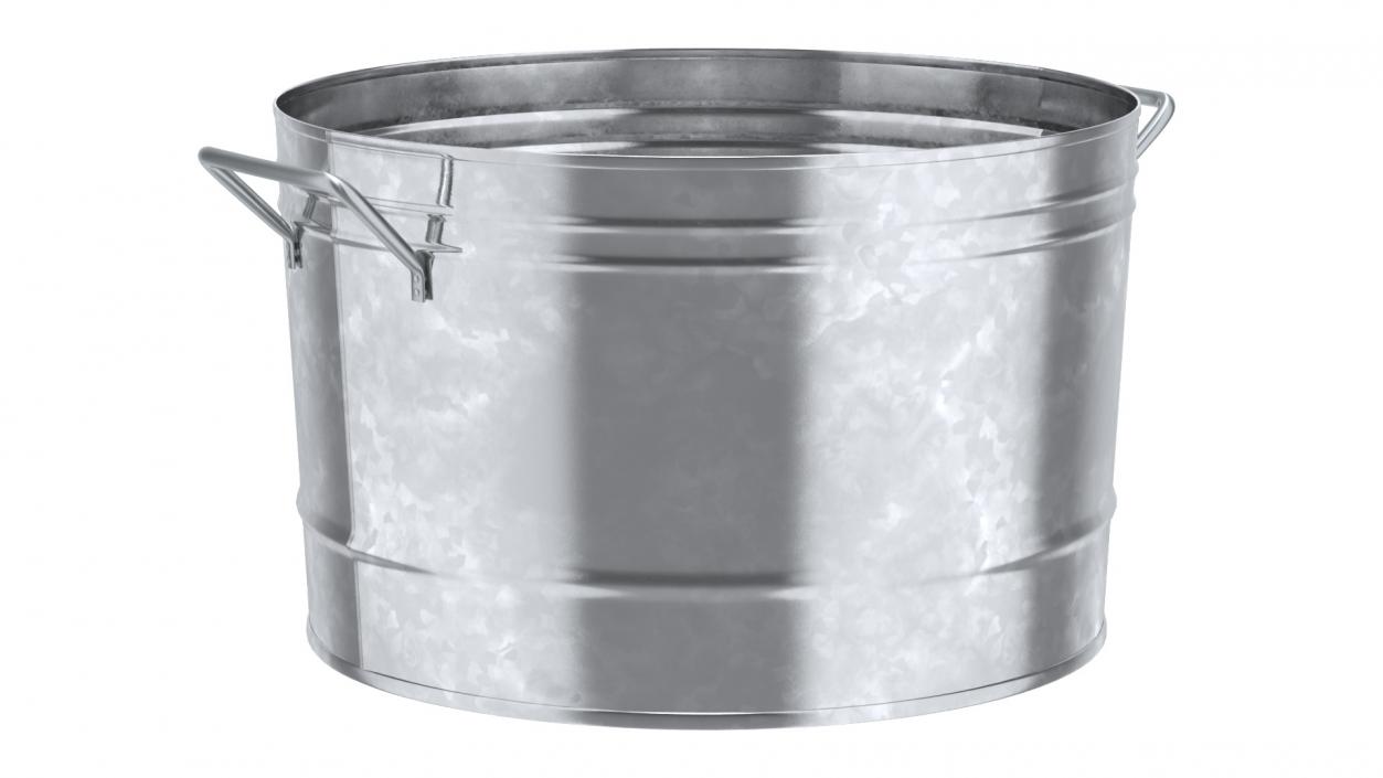 Galvanized Steel  Tub Collection 3D