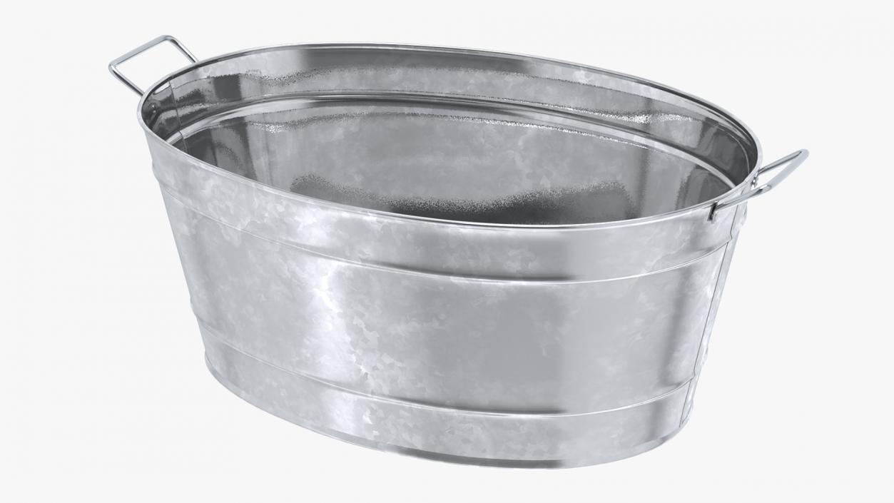 Galvanized Steel  Tub Collection 3D