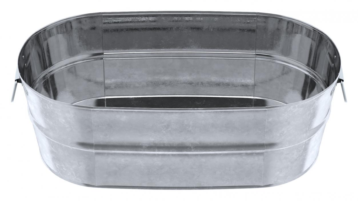 Galvanized Steel  Tub Collection 3D