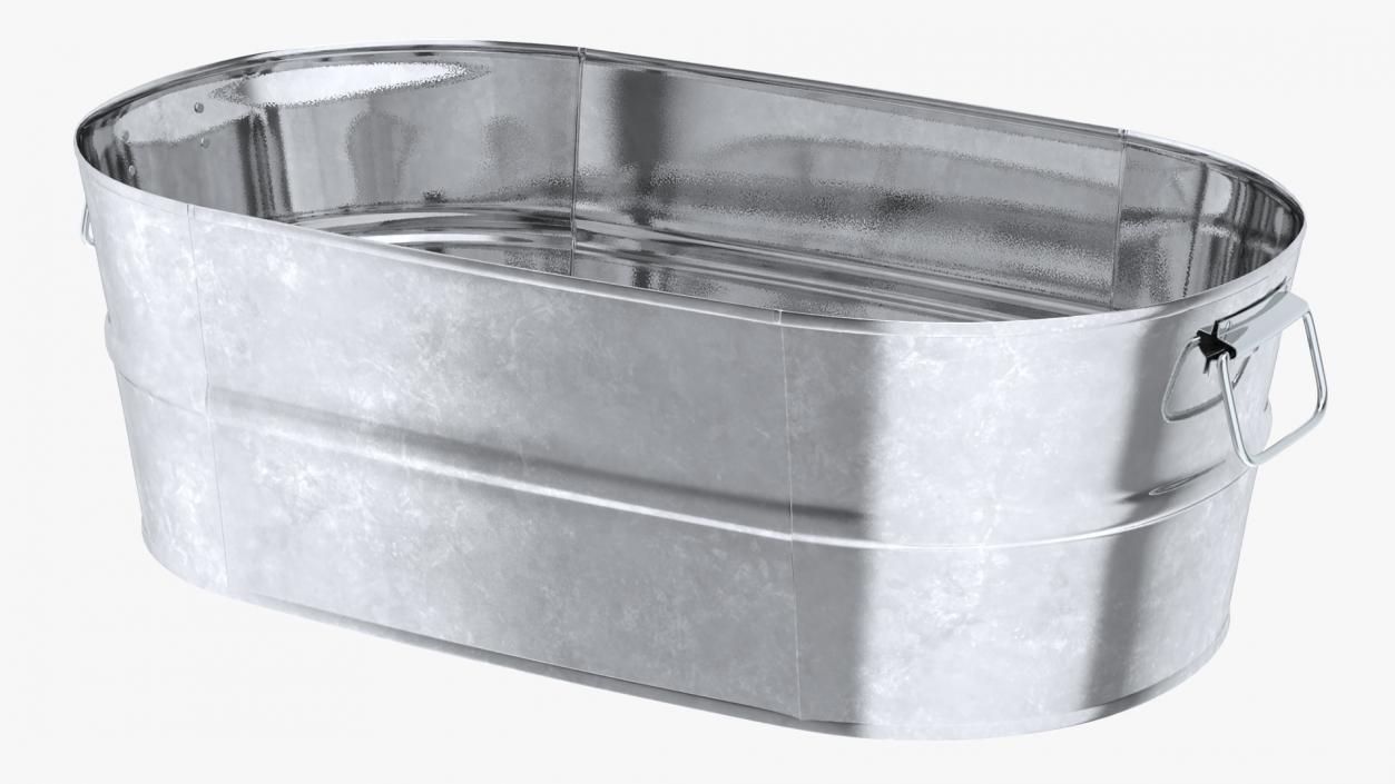 Galvanized Steel  Tub Collection 3D