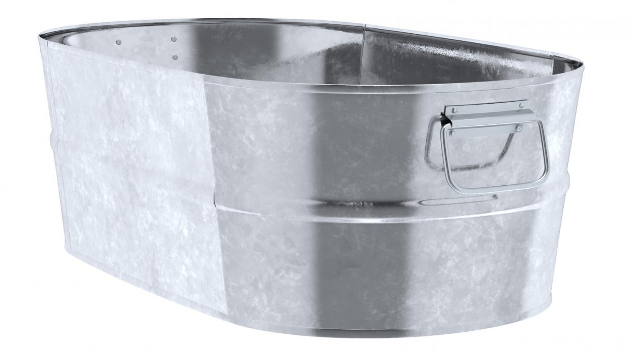 Galvanized Steel  Tub Collection 3D