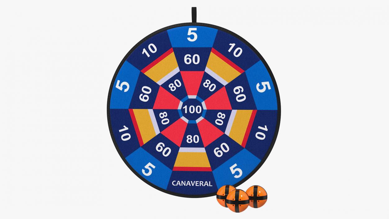 3D model Canaveral Velcro Dartboard Game Set